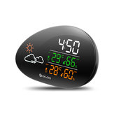 DIGOO DG-THS01 Lying Stone ساعةحائط توقعات الطقس لمحطة الطقس الخارجية ميزان الحرارة الداخلي H