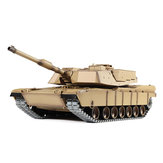 Heng Long 6.0 versie 3918-1 1/16 2.4G M1A2 Rc Car Battle Tank Metal Track met Sound Smoke Toy