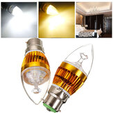 Ampoule à LED Graduable B22 3W 220V Blanc Chaud avec coque dorée