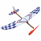 10個のDIYフォーム弾性駆動グライダープレーンおもちゃサンダーバード飛行機模型おもちゃ