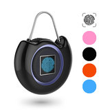 Cut-off Alarm Keyless Fingerprint Intelligent Padlock Security USB Smart Travel Lock Suitcase Cabinet 4 Colors