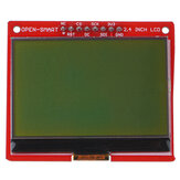 OPEN-SMART®3.3V 2.4インチ128 * 64シリアルSPIモノクロ液晶ディスプレイボードモジュール（バックライトなし）Arduino UN0 Nano用