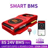 DALY BMS 8S 24V 150A 200A 250A スマート回路ボード Lifepo4 バッテリー Bluetooth 485 to USB デバイス CAN NTC UART 400ah バッテリー BMS with ファン