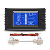 PZEM-015 البطارية Tester تيار منتظم Voltage Current القوة سعة داخلي و خارجي عداد الكهرباء المتبقية مع تحويل 100A