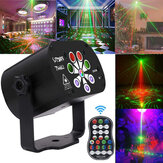 8 Buracos 120 Padrões USB LED Luz a Laser RGB Projetor de Palco Lâmpada Estroboscópica DJ KTV Iluminação de Festa com Controle Remoto
