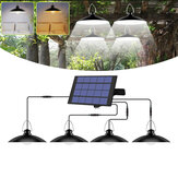 3/4 Heads Outdoor LED Power Solar Lamp Tent Energy Light Panel Yard Portable Camping Bulb Warm Light White Light