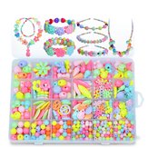 Conjunto de joyas para niñas Pop-Arty DIY con caja, brazaletes y collar para armar con piezas de rompecabezas