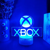 Xbox Oyun İkon 3D İllüzyon Lambası Oyun Odası Masaüstü Kurulumu LED Sensör Işıklar Renk Değiştiren Bilgisayar Arka Aydınlatma Oda Süsleme