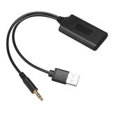 Uniwersalny moduł adaptera bluetooth 12V dla samochodu AUX-IN AUX Kabel audio bezprzewodowy Radio Stereo USB 3.5MM Jack Plug