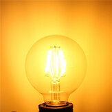 G80 E27 6W Warmweiße COB LED-Filament-Retro-Edison-Glühbirnen 220V