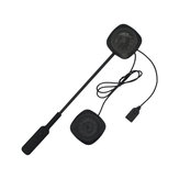 Intercomunicador Bluetooth para casco de motocicleta con auriculares para escuchar música sin manos