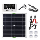 200W Solar Kit de cargador de CC con doble USB de panel + controlador 10A/20A/30A Solar