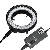 Illuminatore a led a 56 anelli regolabile per microscopio elettronico stereo industriale con spina europea