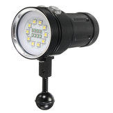 A10 Photo de plongée étanche LED Lampe de poche vidéo 10xT6 4xRed 4xBlue