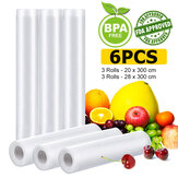 6 Roll Audew Vacuüm Verpakkingsfilm Huishoudelijk Voedsel Groente BPA-vrij