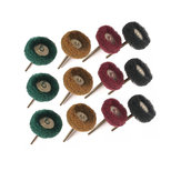 12pcs Electric Dremel Dill Grinding Accessories Abrasive Wheel Nylon Fiber Engraving Sanding Head Buffing Polishing Wheel