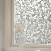 KCASA Z021 45cmX200cm Modern Flower Pattern Glass Stickers Bathroom Balcony Sliding Door Frosted Glass 3D Stickers