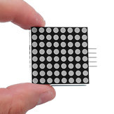 5szt. OPEN-SMART Matryca punktowa LED 8x8 bezszwowe kaskadowalne czerwone diody LED Matryca punktowa F5 Moduł wyświetlacza z interfejsem SPI