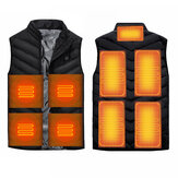 Enusic ™ 9 almofadas de aquecimento USB elétrico aquecido colete casaco quente corpo aquecedor almofada térmica de inverno