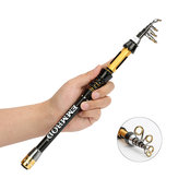 ZANLURE Mini Carbon Fiber Telescopic Fishing Rod Portable Folding Sea Fishing Rod 1,5M-2,7M
