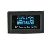 DANIU DC 0-500V Capacidade de corrente de tensão de 4 bits Medidor de temperatura de temperatura OLED Multifuncional DC Parâmetro elétrico Tester
