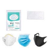 BIKIGHT 200 Almohadilla desechable para mascarilla de boca Filtro PM2.5 Protección Pad Cómodo Respirable Filtro de mascarilla facial.