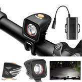XANES XL11 1000LM 2 LED-es kerékpáros lámpa IPX6 180°-os 4 üzemmódú, intelligens teljesítmény-kijelző 