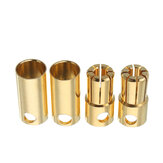2 Paare 5,0/5,5/6,0/6,5/8,0mm Bullet-Stecker Bananenstecker Ersatzteil für RC-Batterie Motor