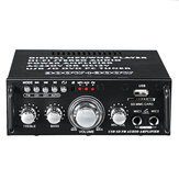 AV-263BT 2x300W 110-220V Bluetooth-Audioleistungsverstärker mit EQ-Stereo-AMP, 2CH AUX USB FM SD HIFI Digitalradio für Auto und Zuhause