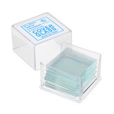 100 ks/krabice 22x22mm Průhledné krytky mikroskopických sklíček Speciální kryté sklo Mikroskopické spotřební materiály