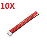 10PCS 2.54XH 22AWG 13CM 4S 5Pin Balance Cable Silicone Wire for Lipo Batteries