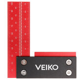 VEIKO 100mm/4Inch Aluminum Alloy Woodworking Ruler Precision Square Guaranteed T Speed Measurements Ruler for Measuring