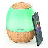 BlitzWolf® BW-FUN3 Wi-Fi-Diffusor für ätherische Öle Ultraschall-Aromatherapie-Luftbefeuchter APP-Steuerung Amazon Alexa Google Home Control mit 7 Colorful Light