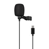 Omnidirectional Lavalier Cardioid Microphone HiFi Sound Noise Reduction Mic for YouTuBe