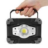 50W COB LED USB Çalışma Işığı Su Geçirmez 4 Mod Taşkın Lamba Spotlight Outdoor Kampçılık Acil Fener