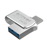 BlitzWolf® BW-UPC1 2-in-1 Type-C USB 3.0 Aluminium Alloy 16GB 32GB 64GB OTG USB Flash Drive