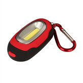 Tragbarer magnetischer Schlüsselanhänger-Taschenlampe mit COB-LED-Arbeitslicht-Lampe Camping Laterne Zufällige Farbe