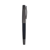 قلم حبر معدني أسود بحجم 0.4 / 0.5 ملم بلغاريوم أسود نقطة رفيعة / ثنائية فتحة مشبك غطاء القلم هدية ممتازة للمكتب ولوازم المكاتب