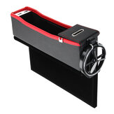 USB-Ladegerät für das Auto Aufbewahrungsbox für den seitlichen Sitzschlitz Organizer Becherhalter