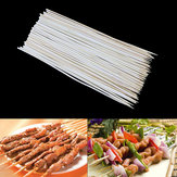 100pcs 15cm brochettes de bambou grill barbecue fruits bâton