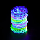 12pcs / lot leuchtende Armband-Partei-Spielzeug-Geburtstags-Dekoration 6 Farben 