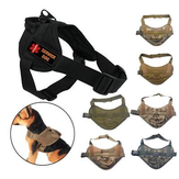 Cachorro Treinamento Vest Nylon Adjustable Patrol Harness Service Lides for Large