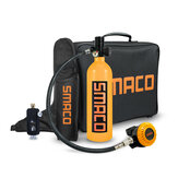 SMACO S400+ اسطوانة الأكسجين للغوص بحجم 1 لتر، معدات خزان الهواء، قواعد التنفس، مجموعة جهاز التنفس D