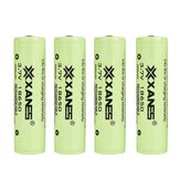 4pcs XANES 3.7V 2600mAh 18650 Batterie Li-ion Rechargeable Protégée