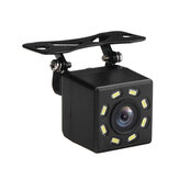 Câmera de visão traseira do carro de visão noturna de 8 LEDs Câmera de estacionamento reversa à prova d'água de 170 graus