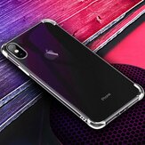 Bakeey 2 in 1 Airbag Plating Lens Protect Ultra-Thin Anti-Fingerprint Shockproof Transparent Soft TPU Protective Case for iPhone X / XS
