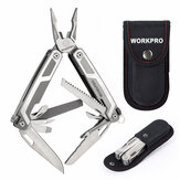 WORKPRO 16 in 1 Multi-function Folding Tool Kitchen Bottle Opener Sharp Pocket EDC Multitool Pliers Saw Blade Knife Screwdriver Outdoor Camping Tool
