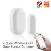 Tuya ZigBe Smart Window Door Gate Sensor Detector Smart Home Security Alarm System Smart Life Tuya App Remote Control