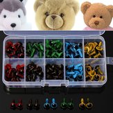 100st 8mm 5 Kleuren Wasmachines Plastic Veiligheid Ogen Teddybeer Doll Puppets Speelgoed Handmade Craft DIY Tool