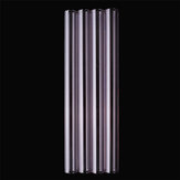 4 Stück 150 mm transparente lila Borosilikatglasrohre für Blasrohr Teströhrchen 12 mm OD 2,2 dicke Wand